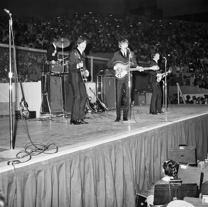 Framed Print : The Beatles Performing in San Francisco Framed Print : The Beatles Performing in San Francisco