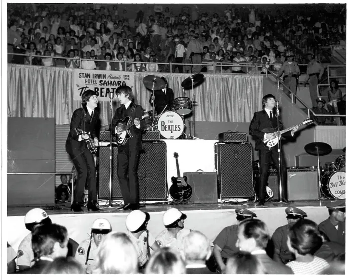 Framed Print : Beatles Performing In Vegas Framed Print : Beatles Performing In Vegas