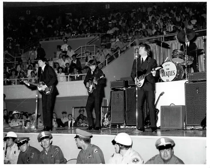Framed Print : Beatles Performing In Vegas Framed Print : Beatles Performing In Vegas