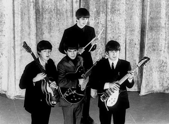 Framed Print : The Beatles Pose During Rehearsals For The Ed Sullivan Show Framed Print : The Beatles Pose During Rehearsals For The Ed Sullivan Show