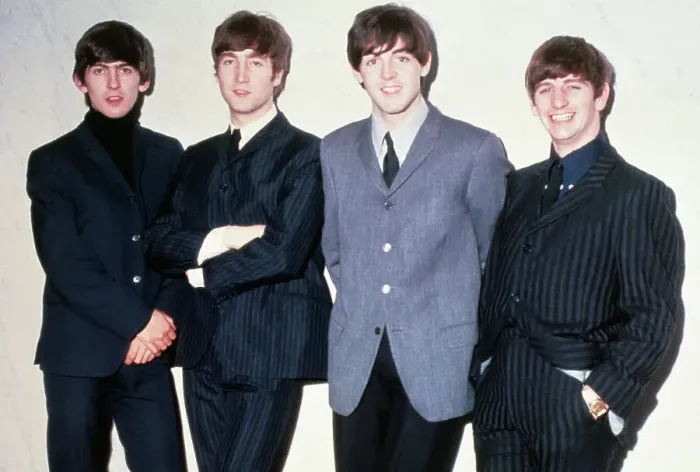 Framed Print : The Beatles Posing Together Framed Print : The Beatles Posing Together
