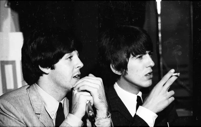 Framed Print : Beatles Press Conference Framed Print : Beatles Press Conference