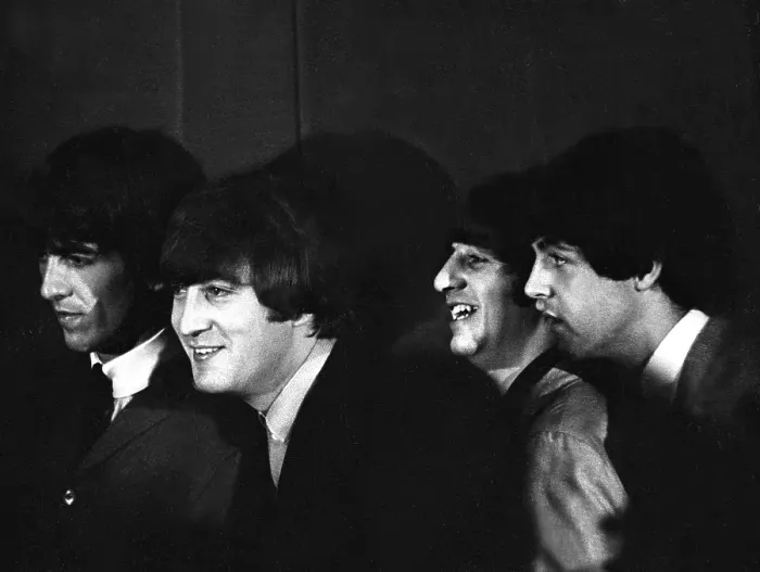 Framed Print : Beatles Press Conference In NY