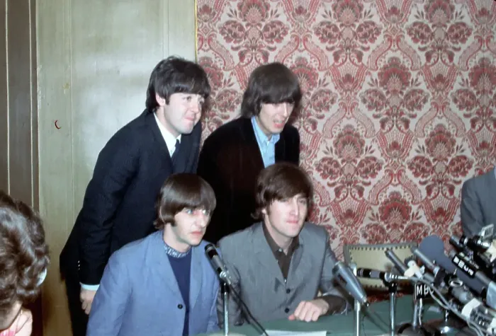 Framed Print : Beatles Press Conference In NY Framed Print : Beatles Press Conference In NY