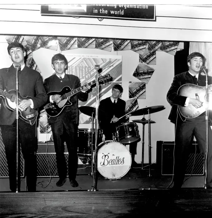 Framed Print : Beatles Promote The Release Of Please Please Me Framed Print : Beatles Promote The Release Of Please Please Me