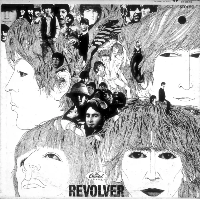 Framed Print : Beatles Revolver Album Cover Framed Print : Beatles Revolver Album Cover