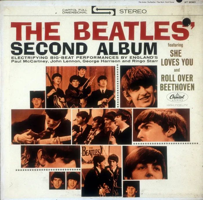 Framed Print : Beatles Second Album Album Cover Framed Print : Beatles Second Album Album Cover