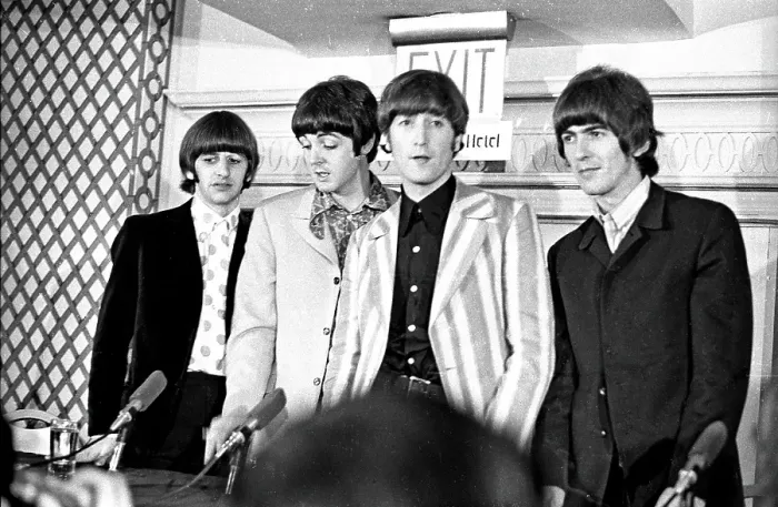 Framed Print : Beatles Shea Stadium Press Conference Framed Print : Beatles Shea Stadium Press Conference