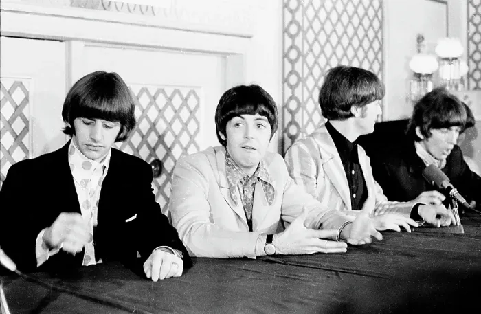 Framed Print : Beatles Shea Stadium Press Conference Framed Print : Beatles Shea Stadium Press Conference
