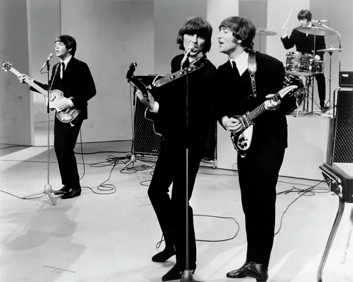 Framed Print : Beatles On A TV Show Framed Print : Beatles On A TV Show