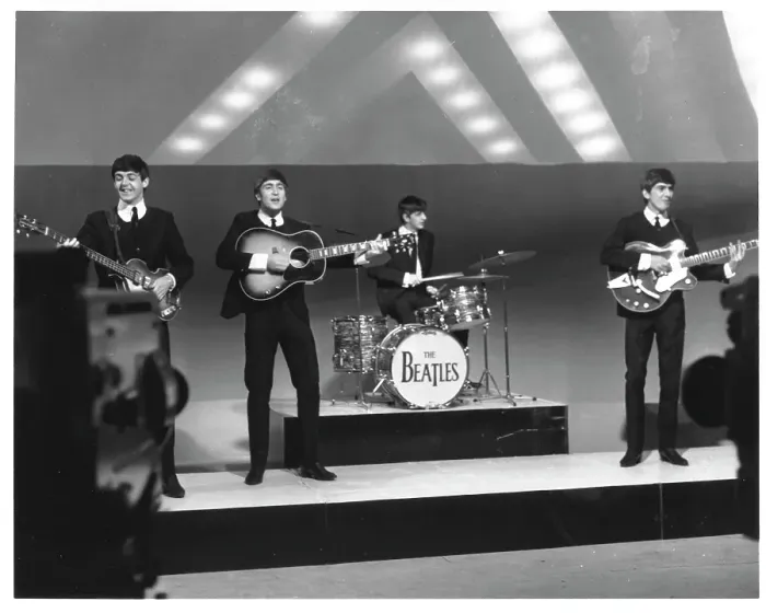 Framed Print : Beatles On A TV Show Framed Print : Beatles On A TV Show