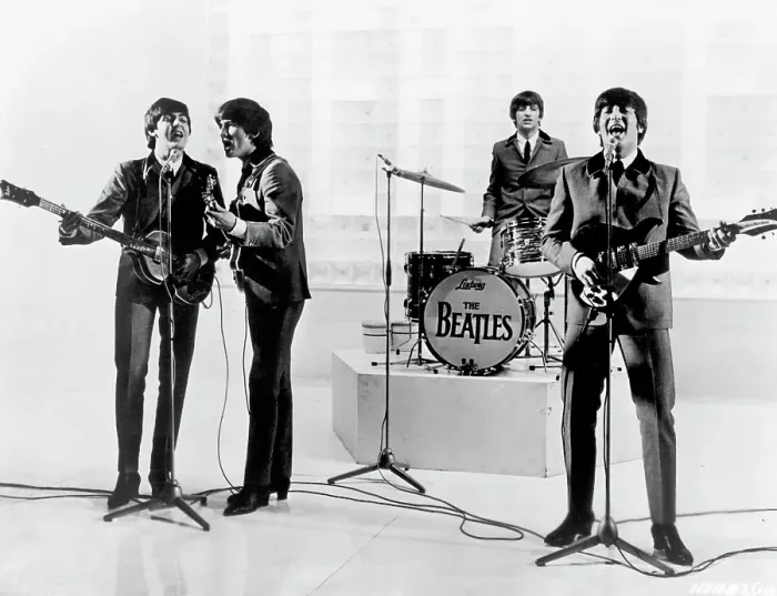 Framed Print : Beatles On A TV Show Framed Print : Beatles On A TV Show