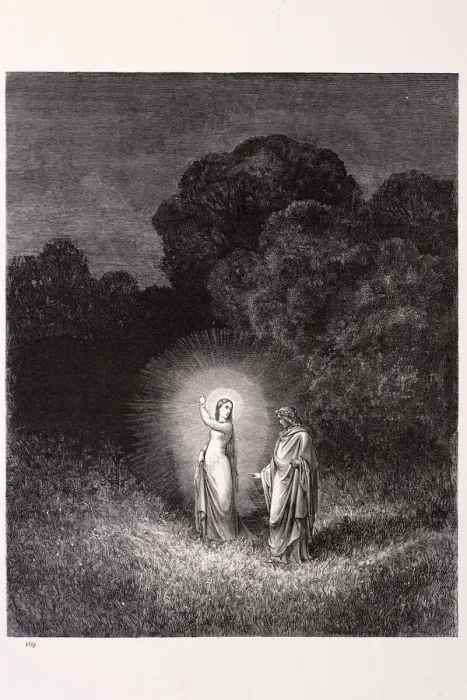 Framed Print : Beatrice and Virgil Framed Print : Beatrice and Virgil