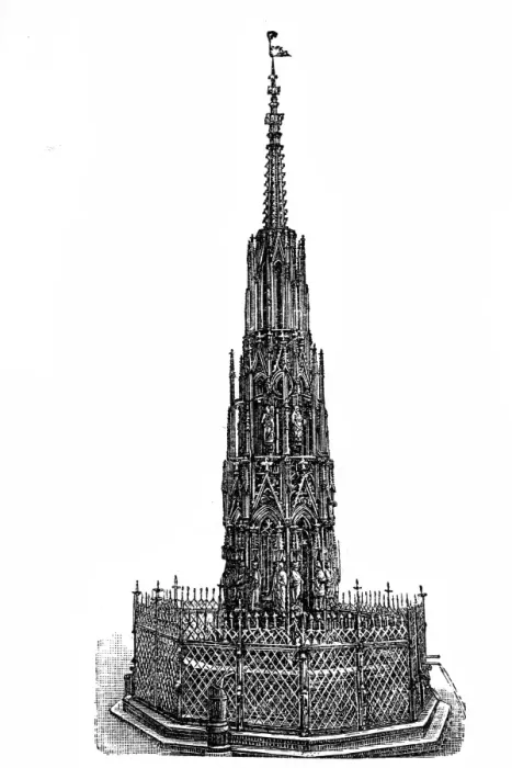 Framed Print : Beautiful fountain in Nuremberg Framed Print : Beautiful fountain in Nuremberg