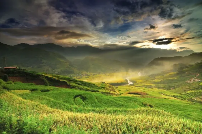 Framed Print : Beautiful landscape Framed Print : Beautiful landscape