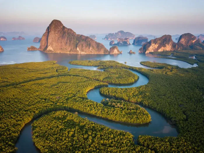 Framed Print : Beautiful landscape Phangnga bay, unseen view of Phangnga, Phuket, Thailand Framed Print : Beautiful landscape Phangnga bay, unseen view of Phangnga, Phuket, Thailand