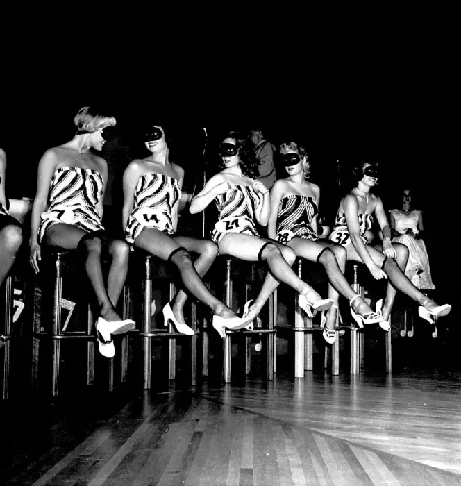 Framed Print : Beautiful Legs Contest At Casino Gardens In LA Framed Print : Beautiful Legs Contest At Casino Gardens In LA