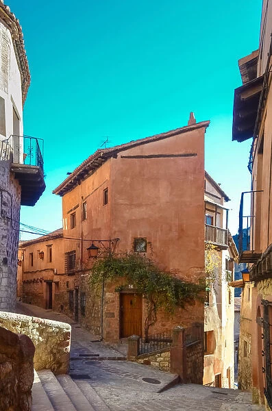 Beautiful medieval corner in Albarracin, Spain