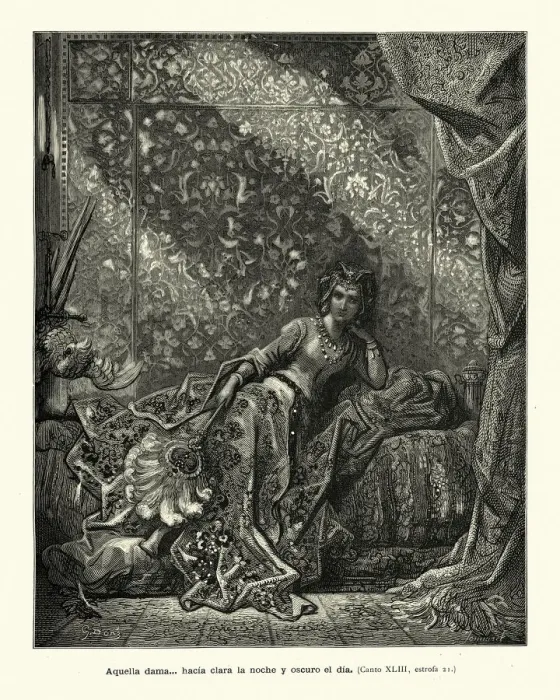 Framed Print : Beautiful medieval Princess, Chivalric romance, Orlando Furios Framed Print : Beautiful medieval Princess, Chivalric romance, Orlando Furios