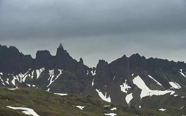 a beautiful mountain shape in Iceland