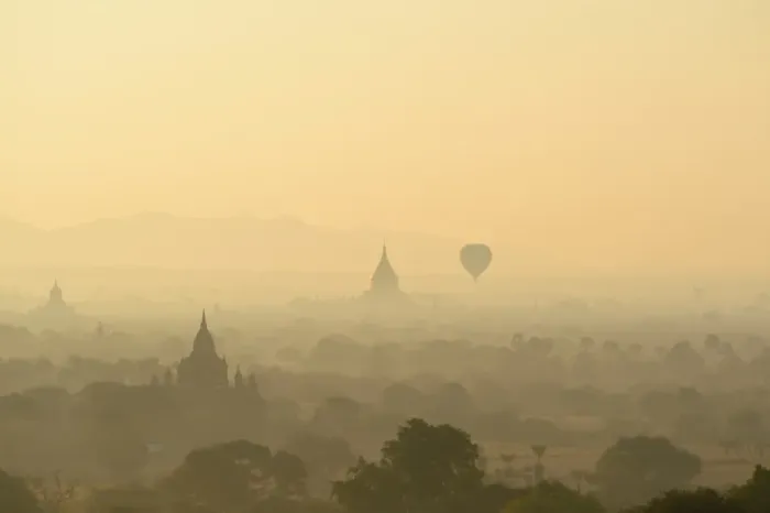 Framed Print : Beautiful pagodas landscape of Old Bagan, Myanmar Framed Print : Beautiful pagodas landscape of Old Bagan, Myanmar