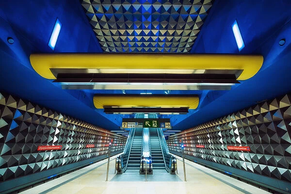 The Beautiful subway station in Munich, Germany