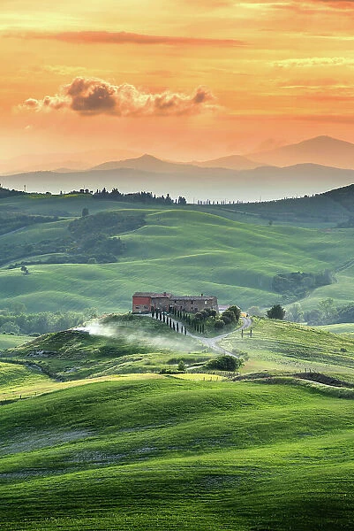 Beautiful summer landscape in Tuscany, Italy