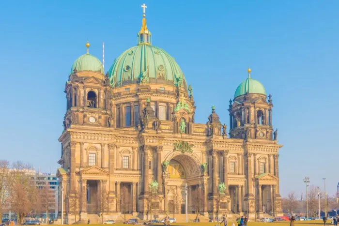 Framed Print : Beautiful view of historic Berlin Cathedral (Berliner Dom) at famous Museumsinsel (Museum Island) Framed Print : Beautiful view of historic Berlin Cathedral (Berliner Dom) at famous Museumsinsel (Museum Island)