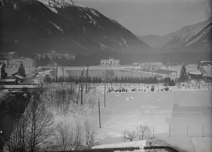 Framed Print : Beautiful View of Olympic Hockey Rink at Chamonix Framed Print : Beautiful View of Olympic Hockey Rink at Chamonix