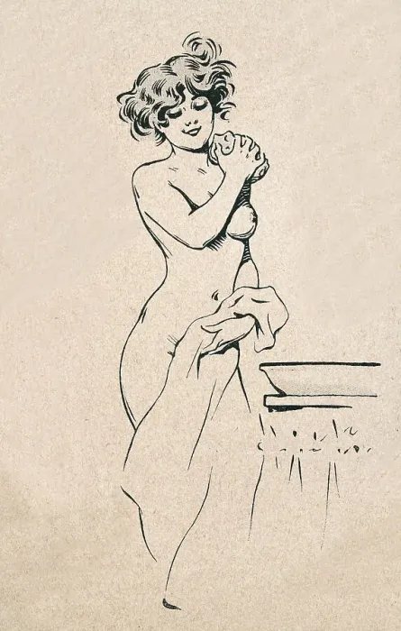 Framed Print : Beautiful young woman washing wish sponge and water in a bowl, Belle Epoque period, French 1890s, 19th Century Framed Print : Beautiful young woman washing wish sponge and water in a bowl, Belle Epoque period, French 1890s, 19th Century