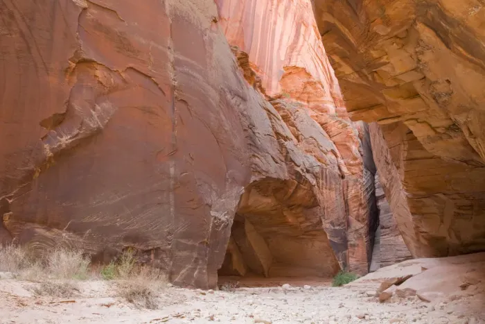Framed Print : beauty in nature, buckskin gulch, canyon, cliff, color image, coyote butte, day, geology