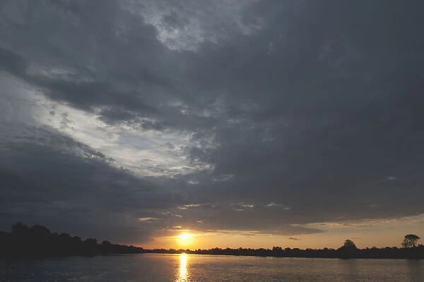 beauty in nature, color image, dramatic sky, horizontal, kafue river, landscape, no people