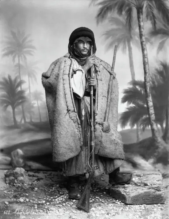 Framed Print : Bedouin Chief Holding Musket Framed Print : Bedouin Chief Holding Musket