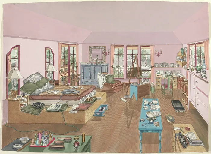 Framed Print : Bedroom, 1940, 1935 / 1942. Artist Perkins Harnly Framed Print : Bedroom, 1940, 1935 / 1942. Artist Perkins Harnly