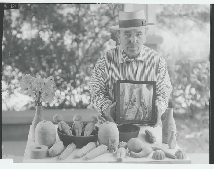 Framed Print : Bee Keeper with His Wares Framed Print : Bee Keeper with His Wares