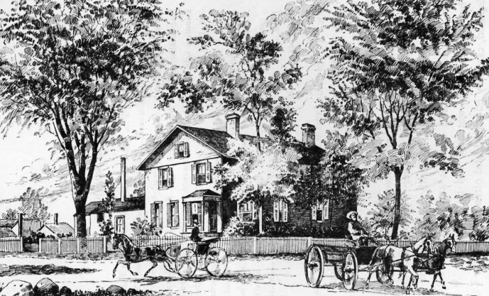 Framed Print : Beecher Homestead Framed Print : Beecher Homestead