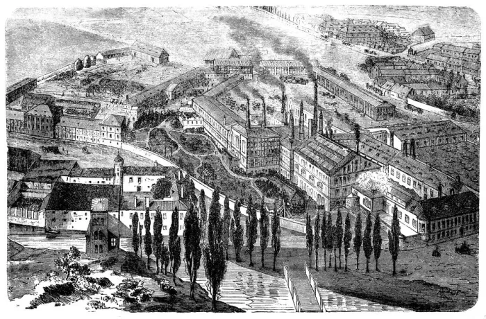 Framed Print : The beer brewery in Klein-Schwechat near Vienna from 1866 Framed Print : The beer brewery in Klein-Schwechat near Vienna from 1866