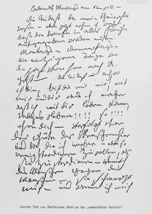 Framed Print : Beethoven's Immortal Beloved Letter Framed Print : Beethoven's Immortal Beloved Letter