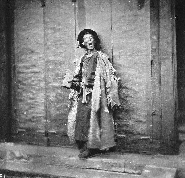 Beggar. circa 1910: A Chinese beggar. (Photo by John Thomson / Hulton Archive / Getty Images)