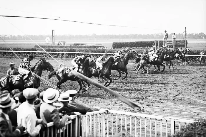 Framed Print : Beginning Race at Belmont Stakes Framed Print : Beginning Race at Belmont Stakes