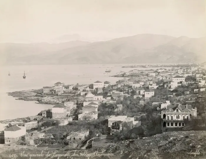 Framed Print : Beirut as seen from the American University of Beirut, in the late 19th Century Framed Print : Beirut as seen from the American University of Beirut, in the late 19th Century