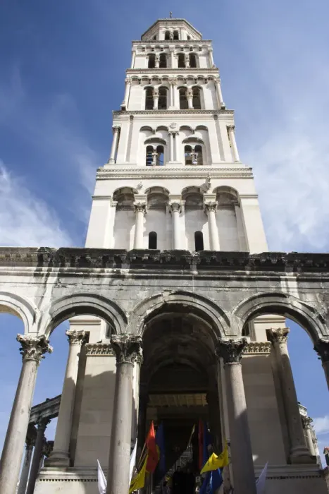 Framed Print : The belfry of the Cathedral of St. Domnius Framed Print : The belfry of the Cathedral of St. Domnius