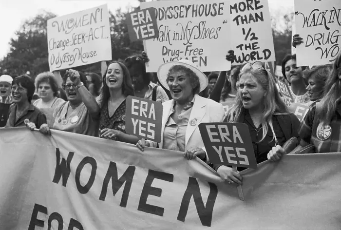 Framed Print : Bella Abzug Joining with Protesters Framed Print : Bella Abzug Joining with Protesters