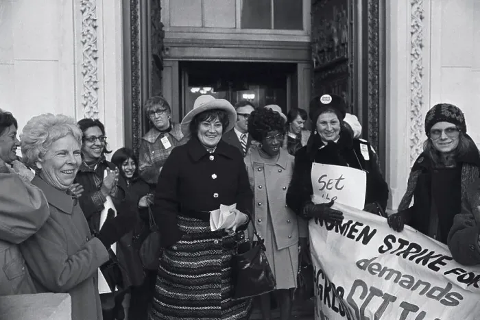 Framed Print : Bella Abzug Walking to Antiwar Demonstration Framed Print : Bella Abzug Walking to Antiwar Demonstration