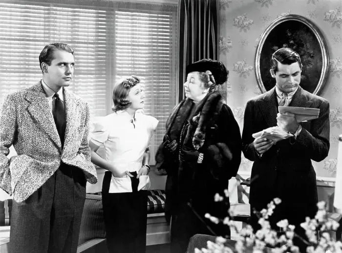Framed Print : Bellamy, Dunne, Dale, And Grant In Movie