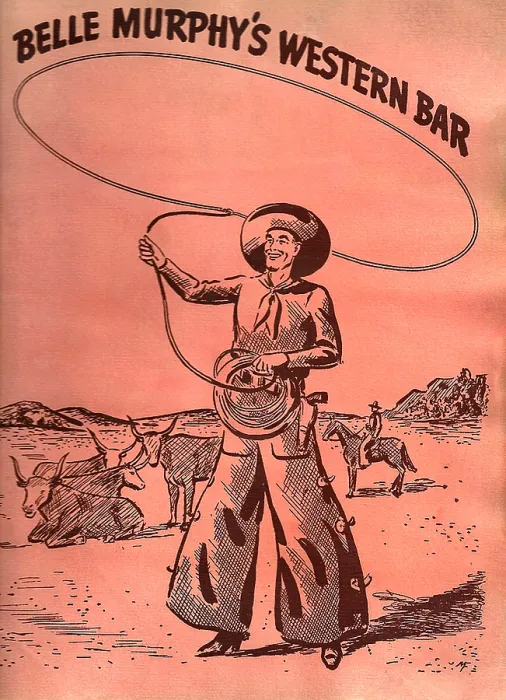 Framed Print : Belle Murphy's Western Bar Framed Print : Belle Murphy's Western Bar