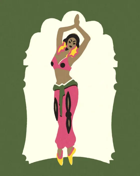 Framed Print : Belly Dancer