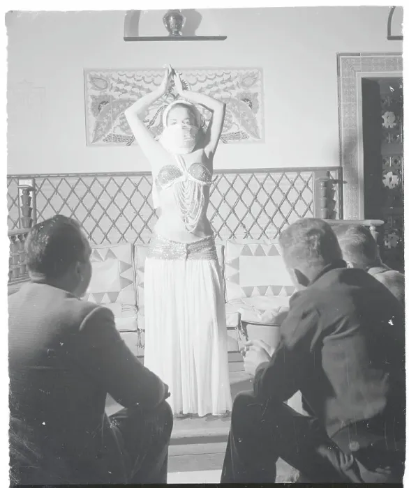 Framed Print : Belly Dancer Performing for Soldiers in Libyan Cafe Framed Print : Belly Dancer Performing for Soldiers in Libyan Cafe