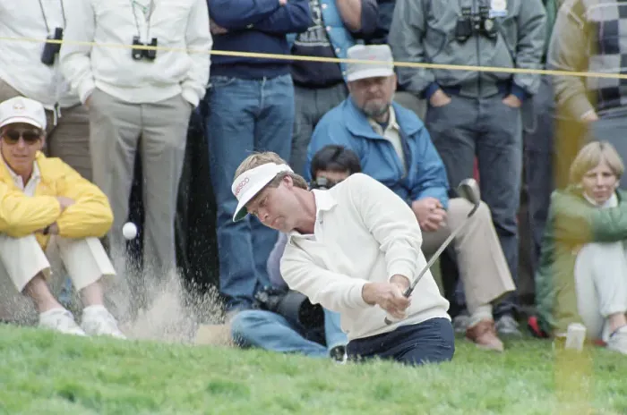 Framed Print : Ben Crenshaw Swinging in Sand Trap Framed Print : Ben Crenshaw Swinging in Sand Trap