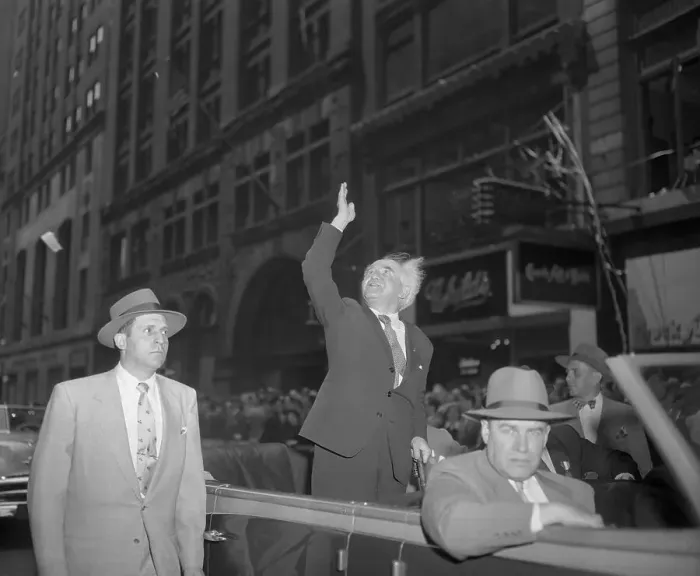 Framed Print : Ben Gurion waving to the Crowds Framed Print : Ben Gurion waving to the Crowds